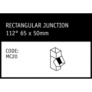 Marley Rectangular Junction 112° 65x50mm - MC20 